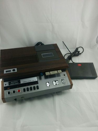 Vintage Sony BM-145 Confer-Corder Transcriber w/ FS-35 Foot Pedal