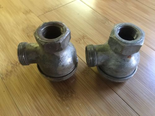 2 Vintage Hoffman Specialty No 17 Steam Trap Valves - Free Ship