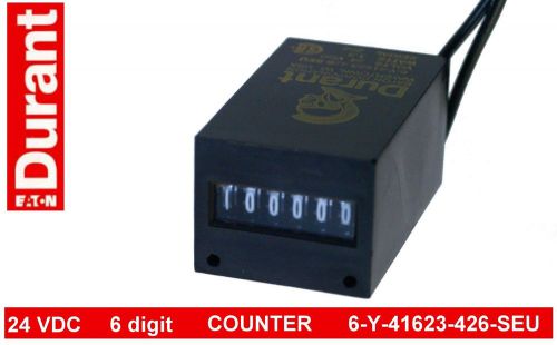 Eaton  Durant 6Y41623426SEU 6 Digit Counter 24 Vdc 6-Y-41623-426-SEU nos analog