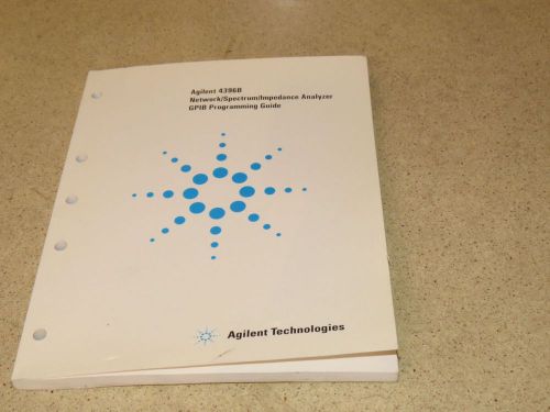 AGILENT HP 4396B NETWORK/SPECTRUM/IMPEDANCE ANALYZER GPIB PROGRAMMING GUIDE -aa