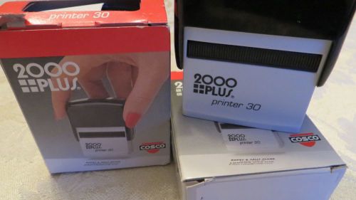 2 Black Self Inking Stamp 2000 PLUS PRINTER 30 P30