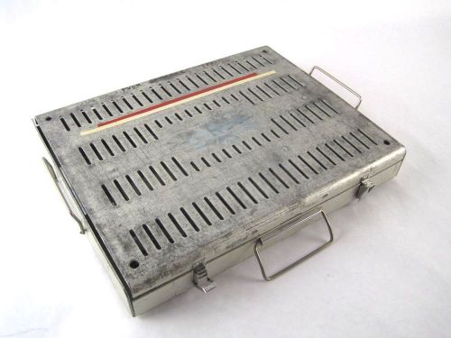 Lot 37 storz e7418 opthalmic sterilization microsurgical instrument 2-layer tray for sale