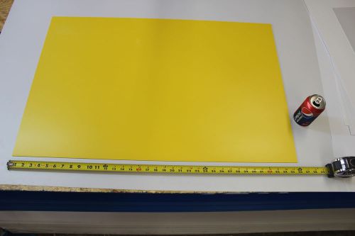 YELLOW STYRENE POLYSTYRENE PLASTIC SHEET .060&#034; THICK 24&#034; X 36&#034;