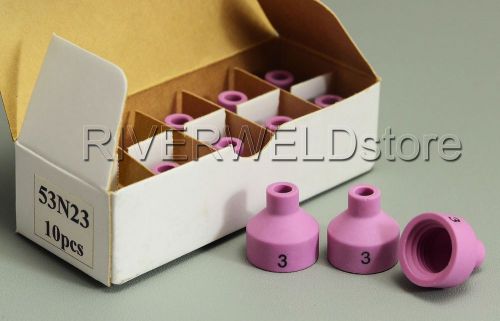 53N23 #3 TIG Alumina Nozzles Ceramic Cups Fit WP-24 TIG Welding Torch 10PK