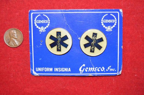 Star of Life Pins EMT Paramedic Emergency Medical Collar Device Pin Set EMS