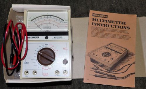 VINTAGE WORKSHOPS  D.R.I. MULTIMETER IN ORIGINAL BOX WITH MANUAL