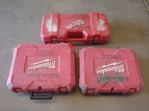 (3) MILWAUKEE STORAGE BOXES