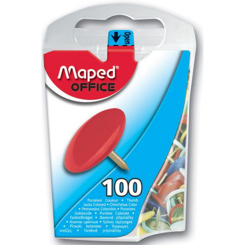 Thumb Tacks 100/Pkg-Assorted