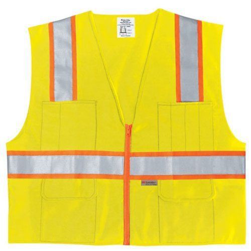 Surveyor solid safety vest, lime, xl for sale