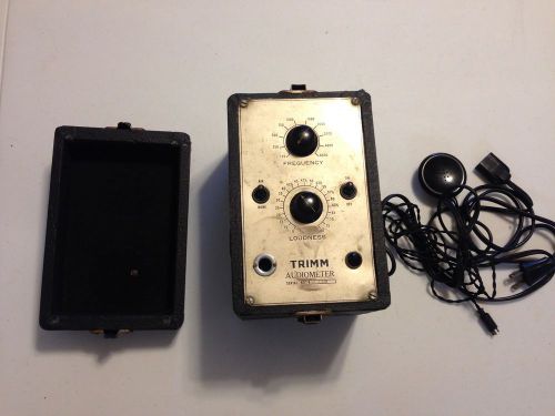 Vintage TRIMM Audiometer Black