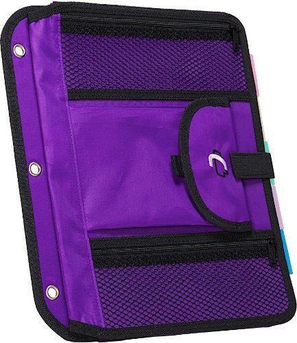 Case-It Case-it Locker Accessory 5-Tab File, Purple, ACC-21-PUR