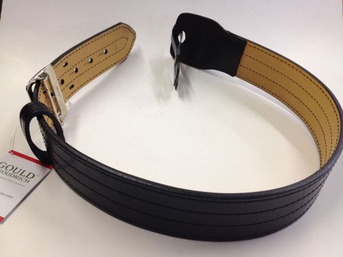 Gould &amp; Goodrich EZ Slide Duty Belt Fits 26 in Black chrome buckle B59-26FL4R