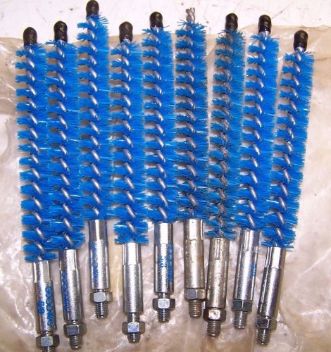 9) NEW GOODWAY GTC-211-5/8 BLUE NYLON BRUSHES CLEANING BRUSH FOR 5/8&#034; TUBE