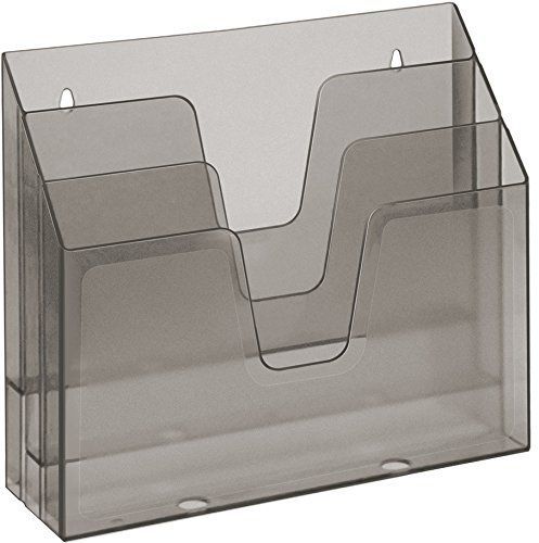 Acrimet Horizontal Triple File Folder Organizer (Smoke Color)