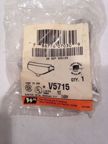 Wiremold V5715 STL Tee, Ivory, New