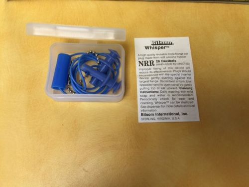 Bilsom Whisper Earplugs, Blue Corded, Large #5620