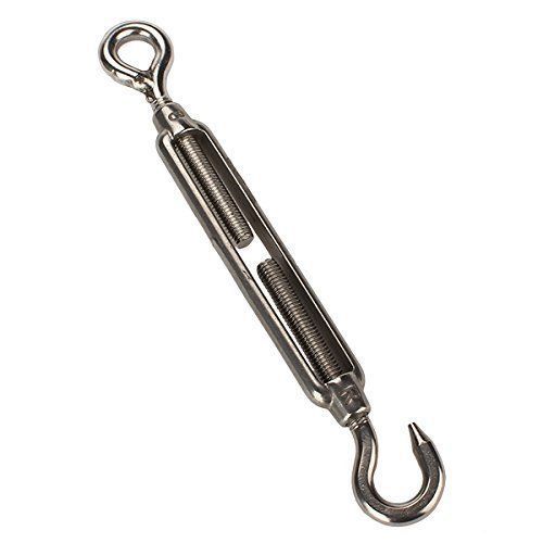 M10 Hook &amp; Eye Turnbuckle Adjust Chain Rigging Stainless Steel 304 Best Strength