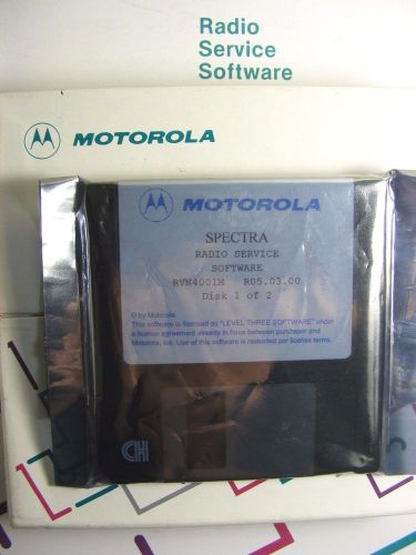 Motorola SPECTRA  Radio Service Software RSS  RVN4001M