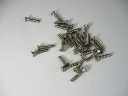 10-24 X 1&#034; Stainless Steel Flat Head Cap Screws 18-8 25 pcs