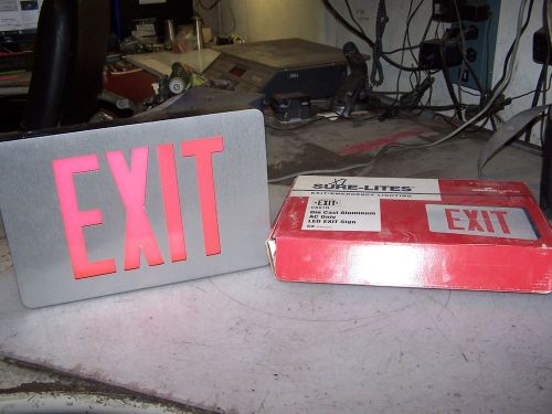 NEW COOPER CX61R SURE-LITES LED DIE CAST ALUMINUM EXIT SIGN 120/277 VAC