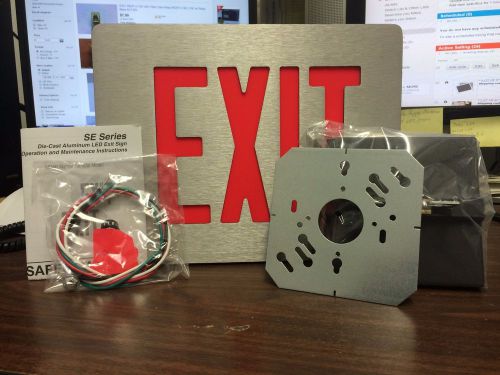 Dual Lite Sempra Die Cast Aluminum Exit Sign SESRBNE