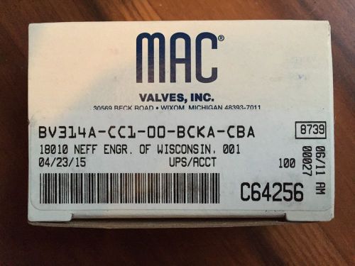 Mac valves - bullet valve - bv314a-cc1-00-bcka-cba - flying leads for sale