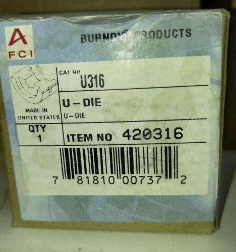 Burndy U316 Type U Crimping Die, 700 kcmil