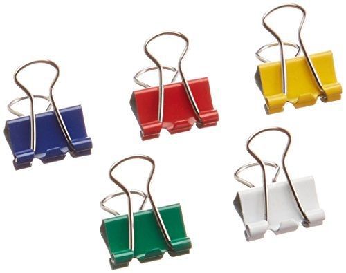 Business source mini binder clips - pack of 100 - assorted colors (65360) for sale