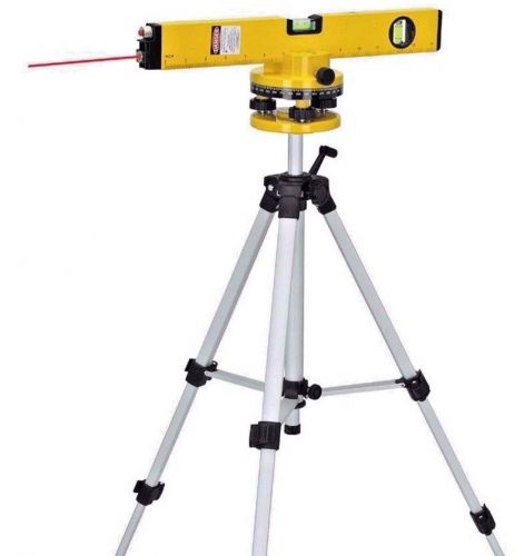 ROTATING SWIVEL LASER LEVEL TOOL KIT WITH TRIPOD STAND SURVEYING LEVELING LAZER