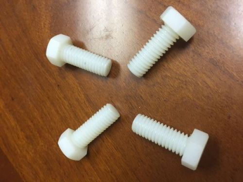 1/4-20 x 1 hex cap screw nylon  100 count box for sale