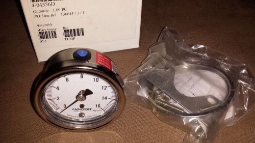 Ashcroft Pressure Gage Gauge 25-1009-SW-02B-16KSC-XUC 16 kg/cm Duralife