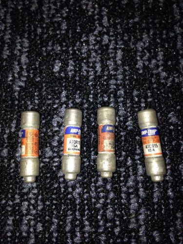 Lot of 4 Ferraz Shawmut ATQR-15 Fuse