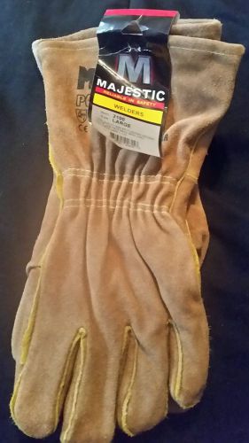 Majestic fire retardant kevlar welders glove~ premium cowhide~ large for sale