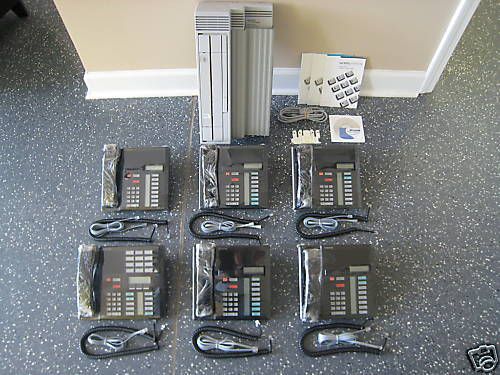 Nortel Norstar CICS 7.1 Office Phone System (6) M7310 M7208 phones Caller ID