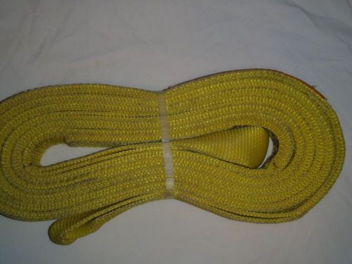 Ee2-902  2&#034; x 16&#039; 2 ply lifting sling tow crane strap rigging choker eye &amp; eye for sale