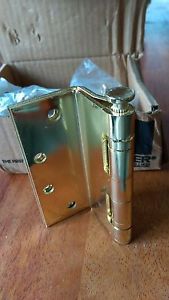 N.I.B. 1- pc. Hager BB1260 x 4-1/2&#034; x US3 Pol. Brass Swing Clear Hinges