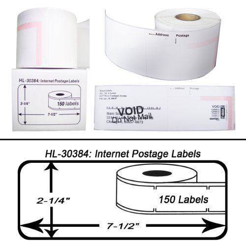 Houselabels houselabels 2-1/4 x 7-1/2 inches dymo compatible 30384 2-part for sale