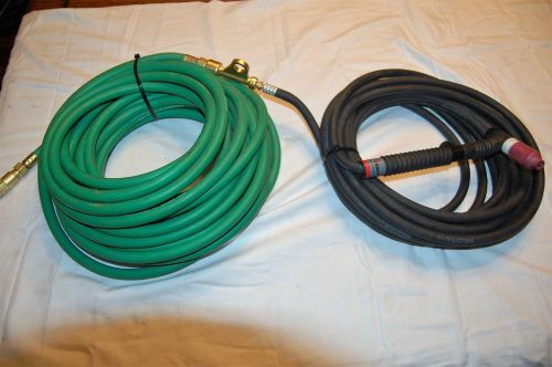 Weldcraft Tig Rig 25 Ft. Power Hose, Torch, Adapter &amp;Techniweld 50 Ft Argon Hose