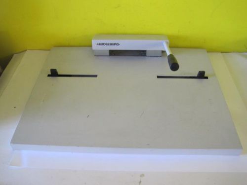 NELA HEIDELBERG REGISTER/PLATE PUNCH AS-STANZE A1.090.9016/01 1996 3082/51