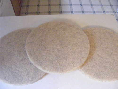 3 Floor Pad 19&#034; 3M 3500 Natural Blend Tan Pads Pad Scrubbing Polishing