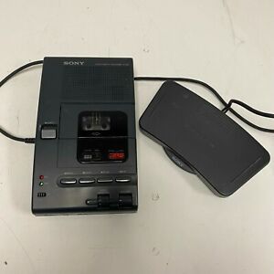 Sony M-2000 Microcassette Transcriber Includes Foot Pedal Tested and Working