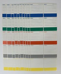 Sony Floppy Disk Sticker Index Labels 20 Sheets