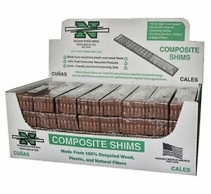 Nelson Wood Shims 8 &#034; Composite Wood Pack 32