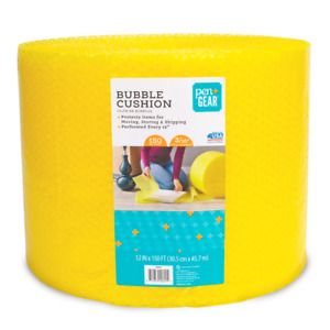 Pen+Gear 12 in x 150 ft Bubble Cushion, Yellow, Plastic, 3/16 Small Bubbles