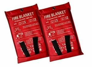 Victosoaring 2PACK Emergency Survival Fiberglass Fire Blanket Shelter Safety Cov