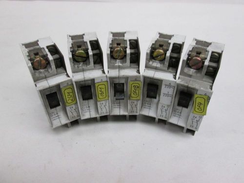 Lot 5 siemens 5sn7 g6a 220/380v-ac 240/415v-ac 6a 1pole circuit breaker d304594 for sale