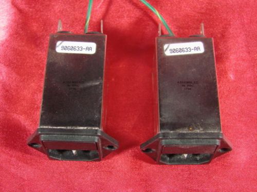 Lot 2 SAE EMI Filter 3 Prong Power Plug Terminal FCF1-6 6 Amp 6a 115/250v