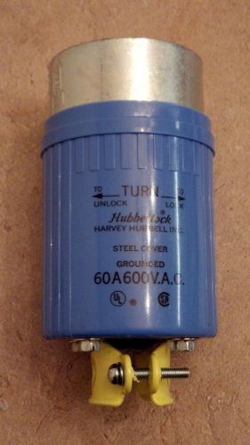 NEW HUBBELL HBL26519 60-Amp HUBBELLOCK 26519 PLUG 60A 600V 4P 5W NIB