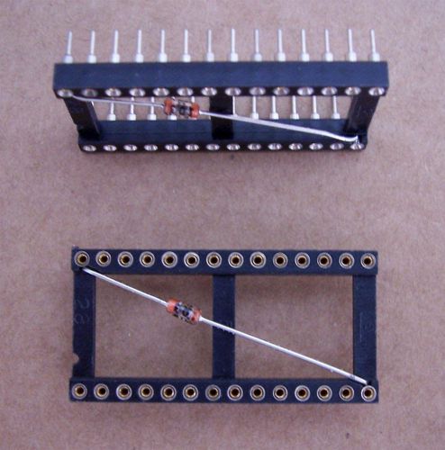 CN8: IC SOCKETS DIP28 W/DECOUPLING CAPACITOR (10 PCS)