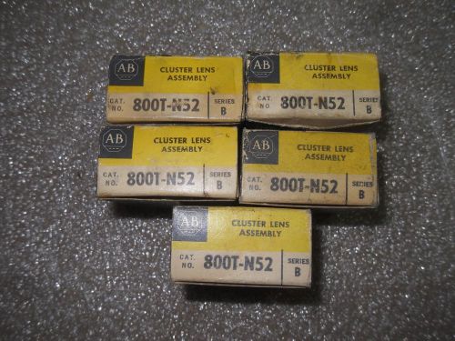 (N1-2-1) 1 LOT OF 5 NEW ALLEN BRADLEY 800T-N52 CAP CLUSTER LIGHT CAPS